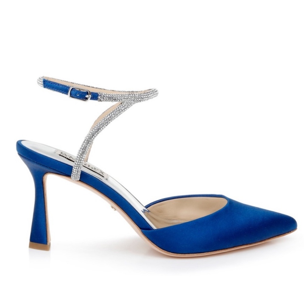 Badgley Mischka blue heels